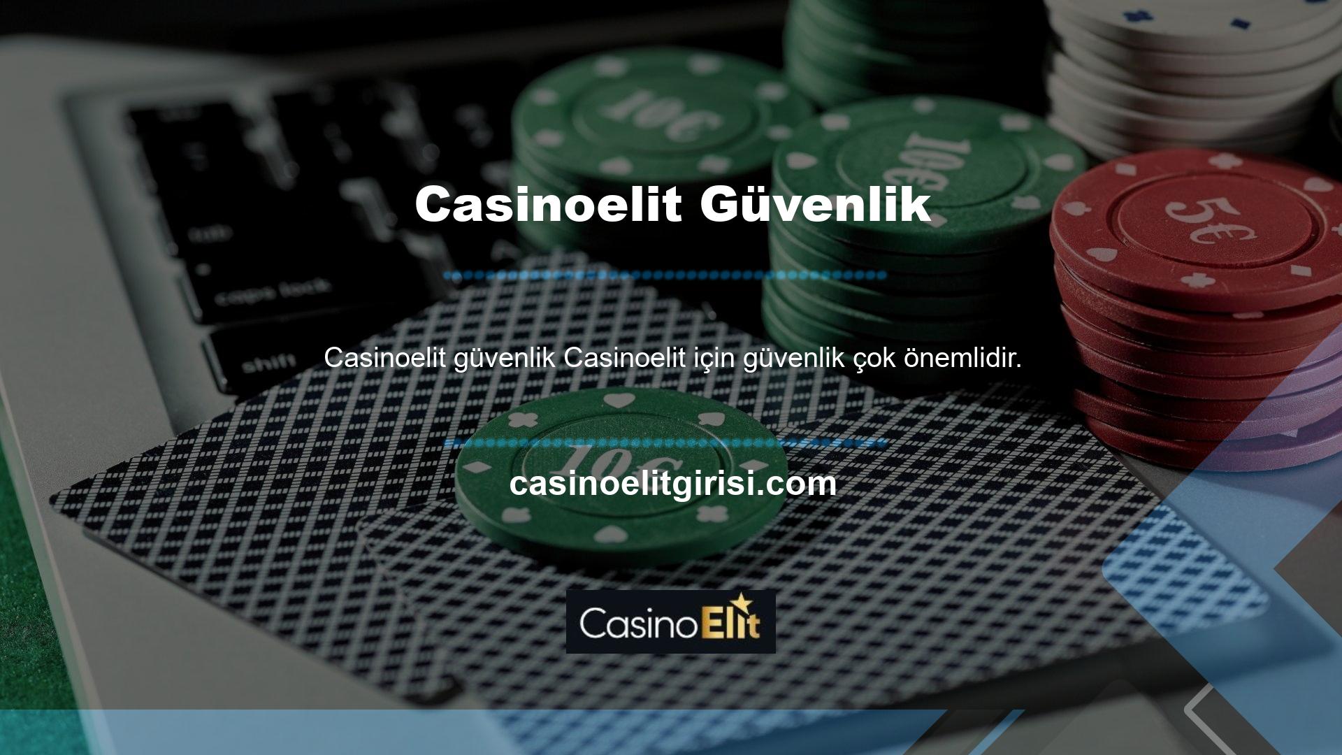 Casinoelit yönetimi her zaman kullanıcıları için rahat bir Casinoelit güvenlik ortamı yaratmayı istemiştir
