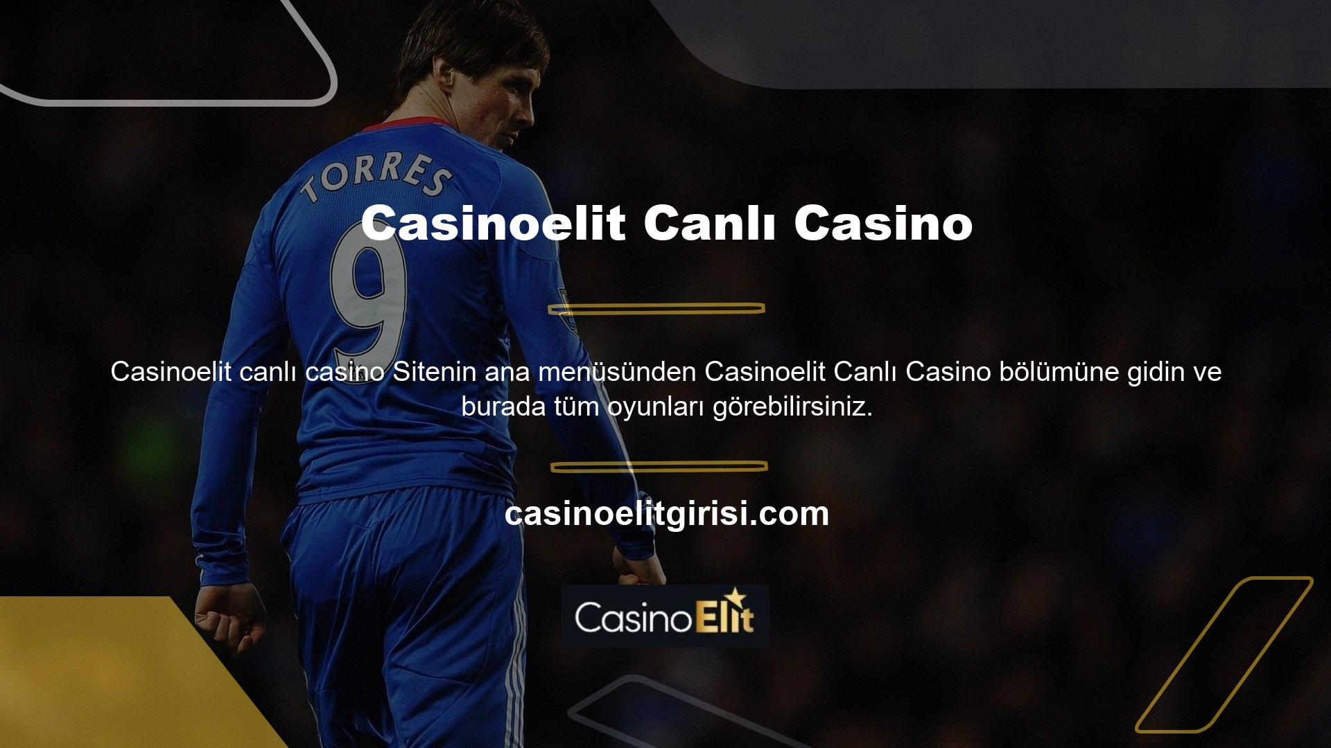Bir oyuncu Canlı Casino'ya girdiğinde: Sitenin diğer tüm bölümleri gibi Casinoelit mobil uygulamasını kullanarak cep telefonunuzdan canlı casinoya erişmenizi kolaylaştırıyor