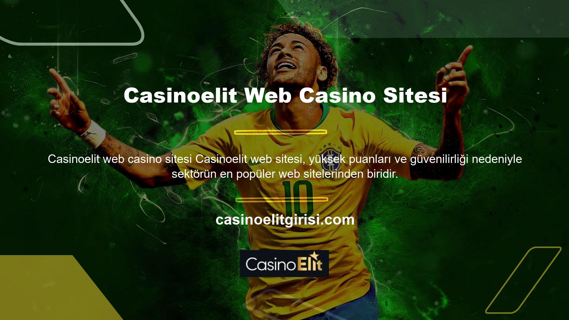 Bahis tutkunları Casinoelit Web Casino sitesi giriş adresini kullanarak siteye giriş yapabilir ve yüksek kazanma oranlarının keyfini çıkarabilirler