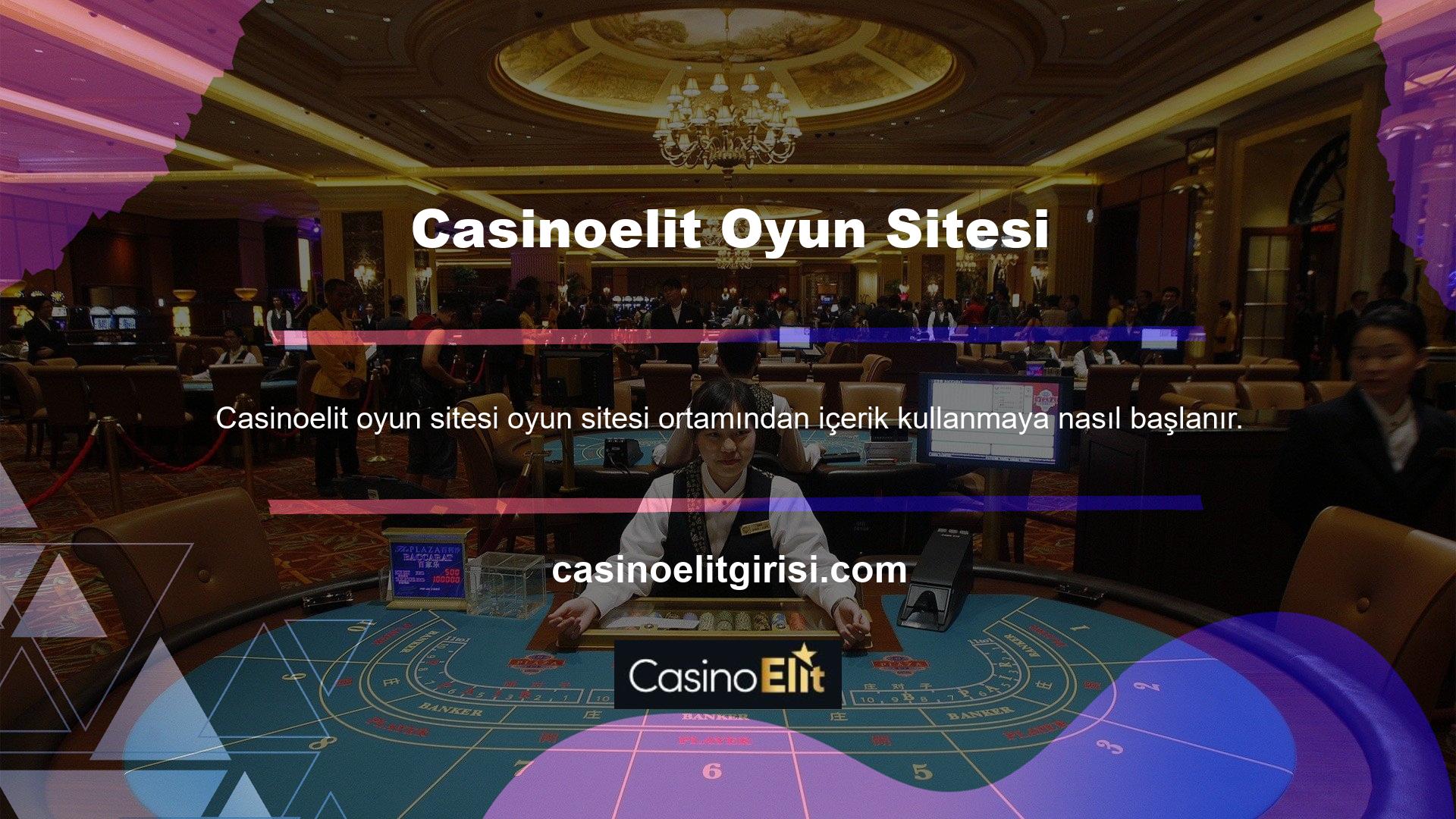 Casinoelit güvenilir web sitesi ile para kazanın